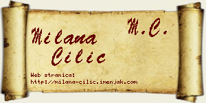 Milana Cilić vizit kartica